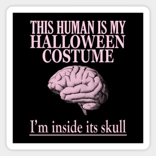 Human Halloween Costume Magnet